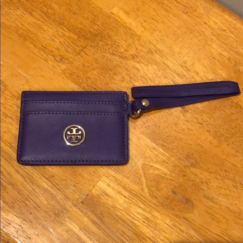 Tory Burch Robinson Cardholder in Purple